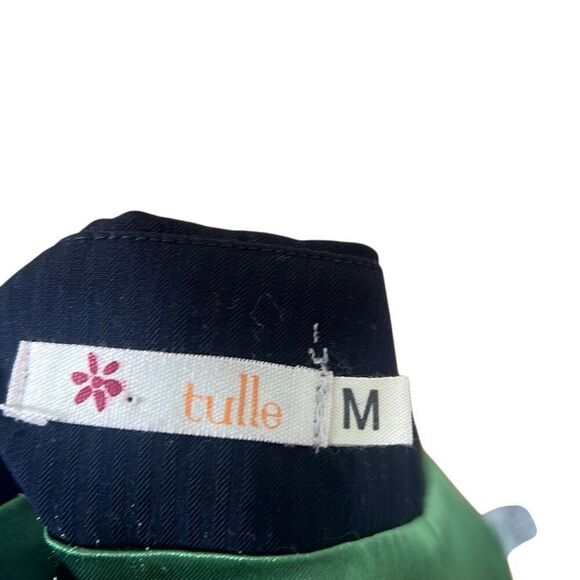 Tulle Wrap Tie Ribbon Mini Skirt Black Size Medium - Picture 5 of 8